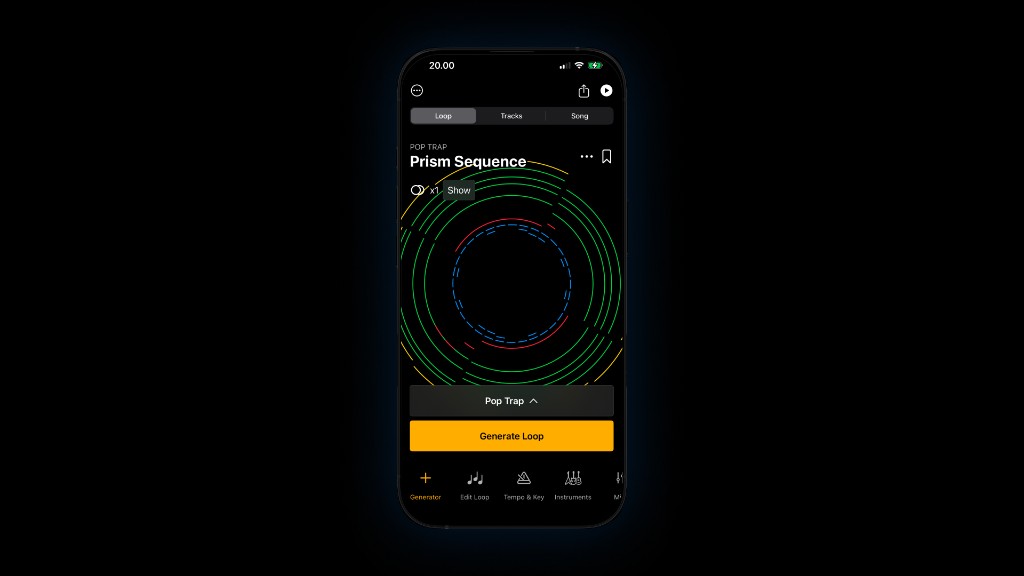 Songen, the flagship algorithmic music app by Vibin